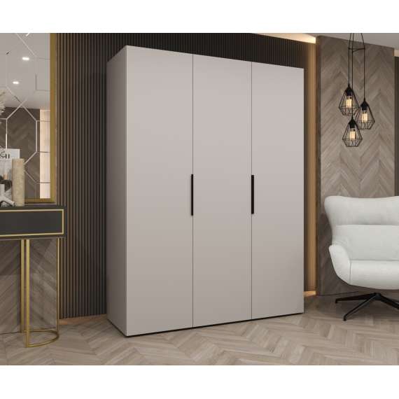 Garderobeskap Marbella 150x202 cm - cashmere - 3 dører