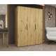 Garderobeskap Marbella 150x202 cm - eik artisan - 3 dører