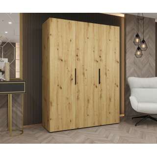 Garderobeskap Marbella 150x202 cm - eik artisan - 3 dører