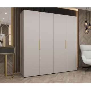Garderobeskap Marbella 200x202 cm - cashmere - 4 dører