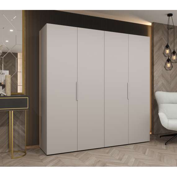 Garderobeskap Marbella 200x202 cm - cashmere - 4 dører
