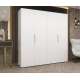 Garderobeskap Marbella 200x202 cm - hvit matt - 4 dører