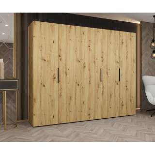Garderobeskap Marbella 250x202 cm - eik artisan - 5 dører