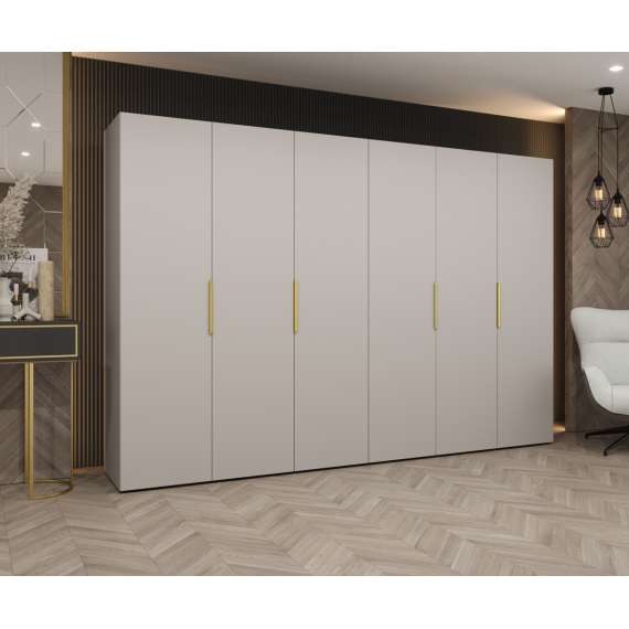 Garderobeskap Marbella 300x202 cm - cashmere - 6 dører