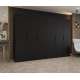 Garderobeskap Marbella 300x202 cm - svart matt - 8 dører
