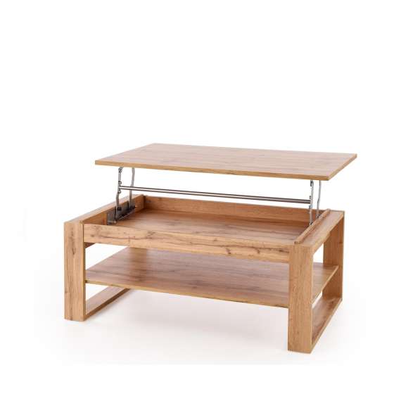 Sofabord Betty - 114x50 cm - eik artisan - oppbevaringsplass