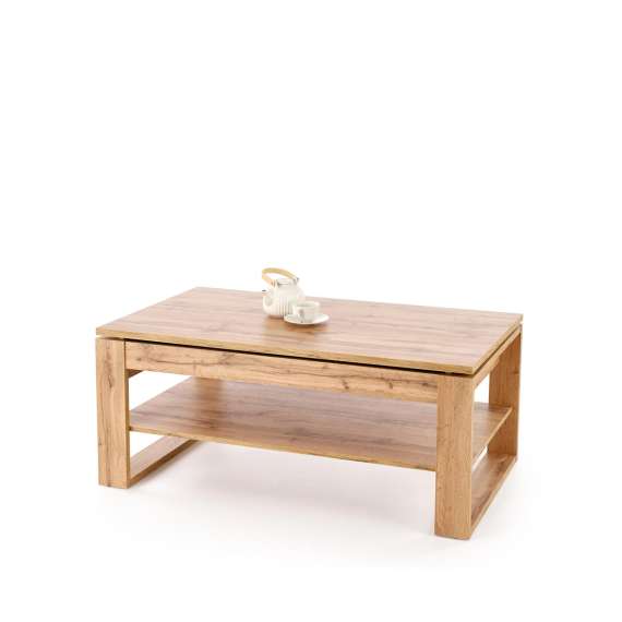 Sofabord Betty - 114x50 cm - eik artisan - oppbevaringsplass