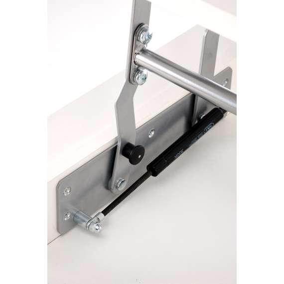 Sofabord Betty - 114x50 cm - hvit matt - oppbevaringsplass