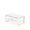 Sofabord Betty - 114x50 cm - eik artisan - hvit matt matt - oppbevaringsplass