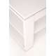 Sofabord Betty - 114x50 cm - hvit matt - oppbevaringsplass