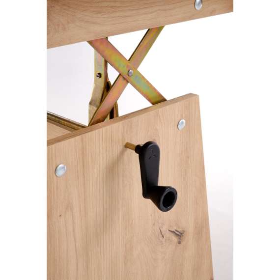 Sofabord Erika - 120-160x61-72 cm - eik artisan