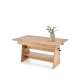 Sofabord Erika - 120-160x61-72 cm - eik artisan