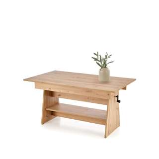 Sofabord Erika - 120-160x61-72 cm - eik artisan