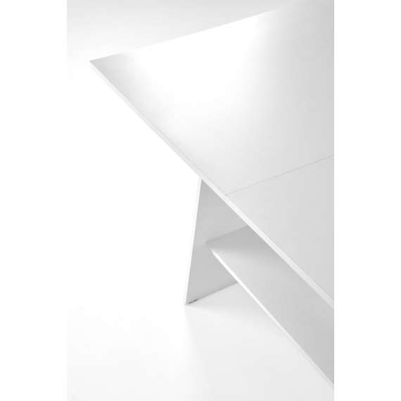 Sofabord Erika - 120-160x61-72 cm - hvit matt