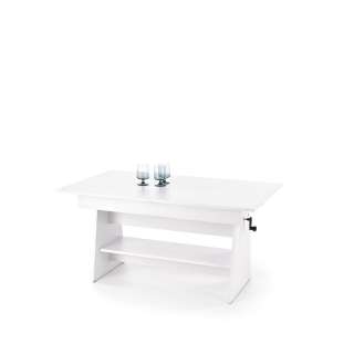 Sofabord Erika - 120-160x61-72 cm - hvit matt