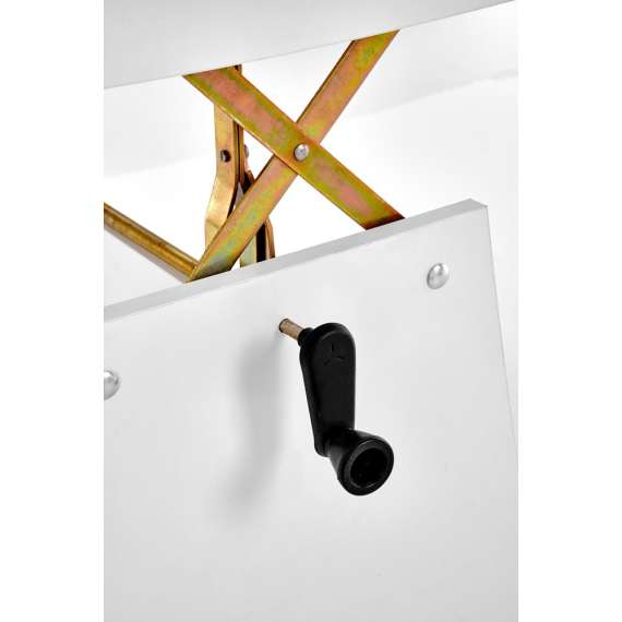 Sofabord Erika - 120-160x61-72 cm - hvit matt