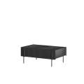 Sofabord Malmi - 100x60 cm - sort - 2 skuffer