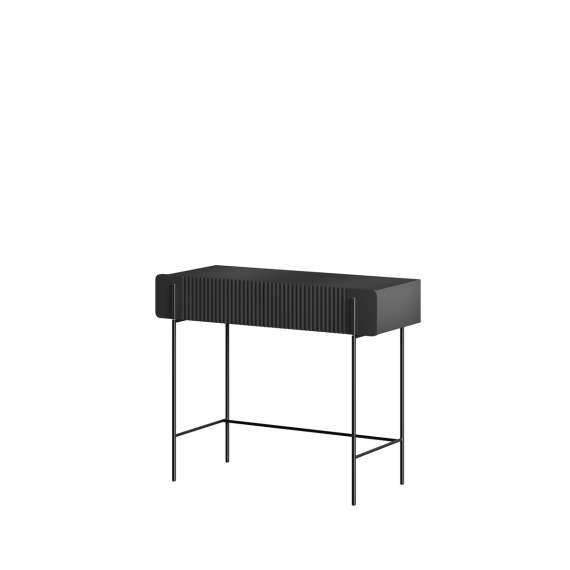 Sminkebord Malmi - 100x42 cm - sort - 2 skuffer