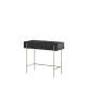 Sminkebord Malmi - 100x42 cm - sort - 2 skuffer