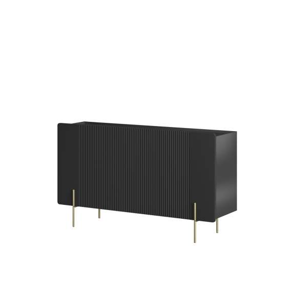 Skjenk Malmi - 150x87 cm - sort - 3 dører