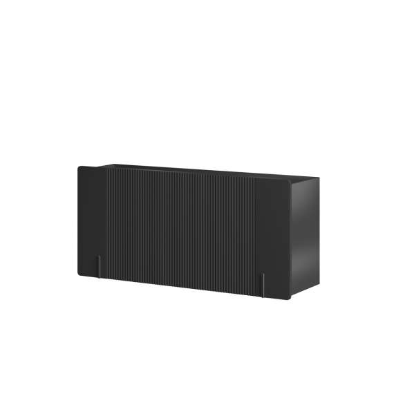 Vegghengt skjenk Malmi - 150x87 cm - sort - 3 dører