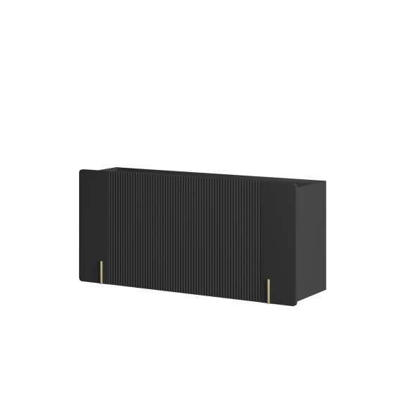 Vegghengt skjenk Malmi - 150x87 cm - sort - 3 dører