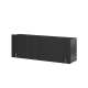 Vegghengt skjenk Malmi - 200x87 cm - sort - 4 dører
