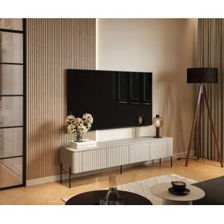 Tv-benk VERA 190x50cm - cashmere - 4 dører