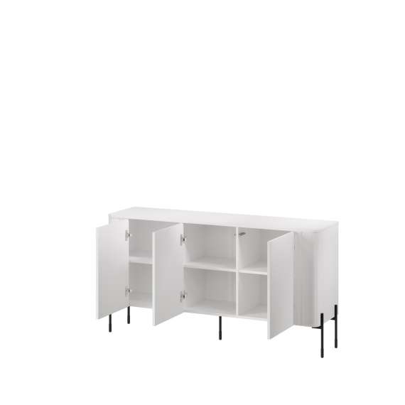 Skjenk VERA 150x80cm - hvit matt - 3 dører