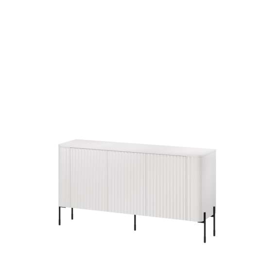 Skjenk VERA 150x80cm - hvit matt - 3 dører