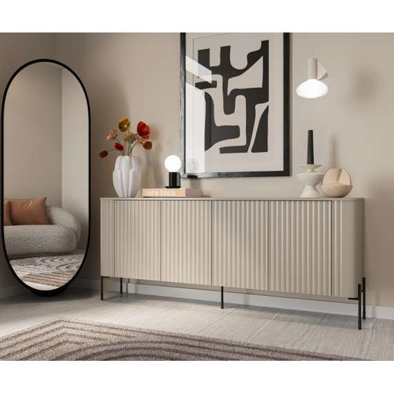 Skjenk VERA 190x80cm - cashmere - 4 dører