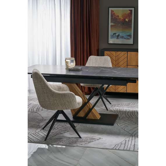 Spisebord Volant 140-180 cm - sintret stein