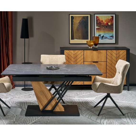 Spisebord Volant 140-180 cm - sintret stein