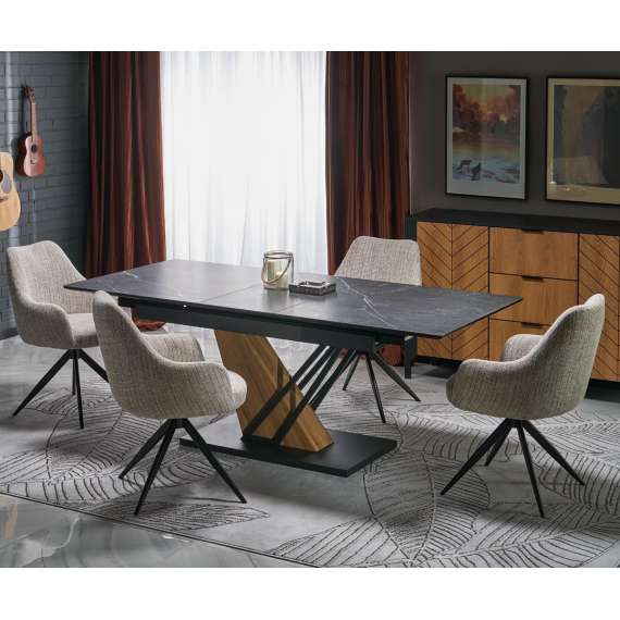 Spisebord Volant 160-200 cm - sintret stein