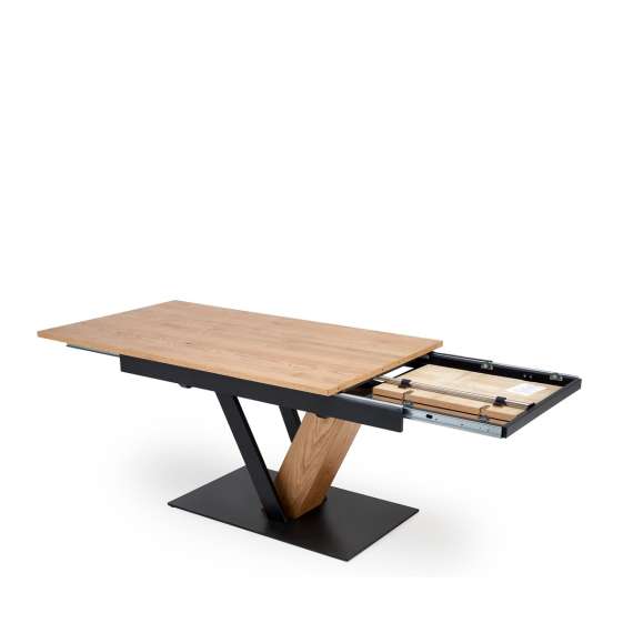 Spisebord Fanis 160-220 cm - med illeggsplate -  eik