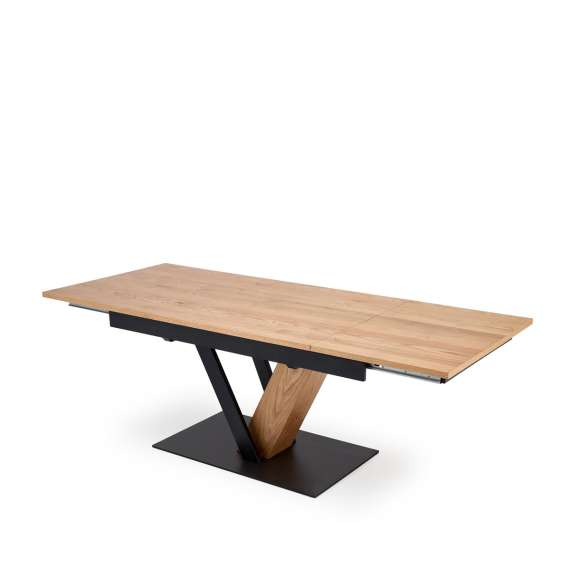 Spisebord Fanis 160-220 cm - med illeggsplate -  eik