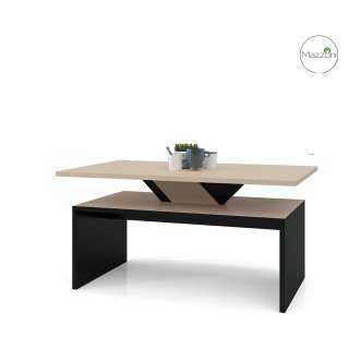 Sofabord Sisi - 110x60 cm - beige - svart matt