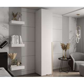 Garderobeskap Inova 1- 50x237 cm - hvit matt - 1 dør