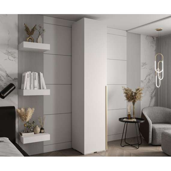 Garderobeskap Inova 1- 50x237 cm - hvit matt - 1 dør