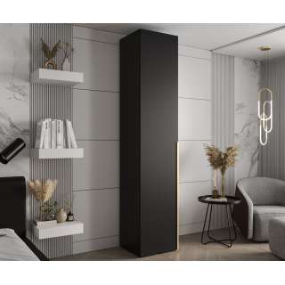 Garderobeskap Inova 1- 50x237 cm - svart matt - 1 dør