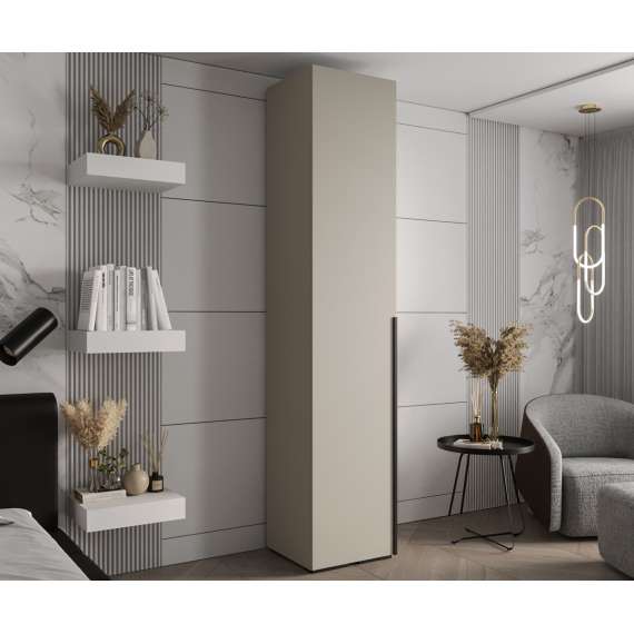 Garderobeskap Inova 1- 50x237 cm - cashmere - 1 dør