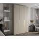 Garderobeskap Inova 1- 150x237 cm - cashmere - 3 dører