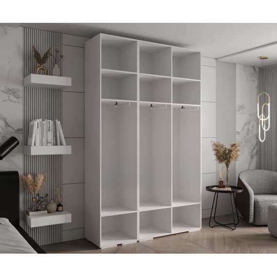 Garderobeskap Inova 1- 150x237 cm - cashmere - 3 dører