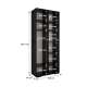 Garderobeskap Inova 1- 200x237 cm - hvit matt - 4 dører