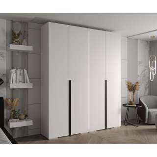 Garderobeskap Inova 1- 200x237 cm - hvit matt - 4 dører