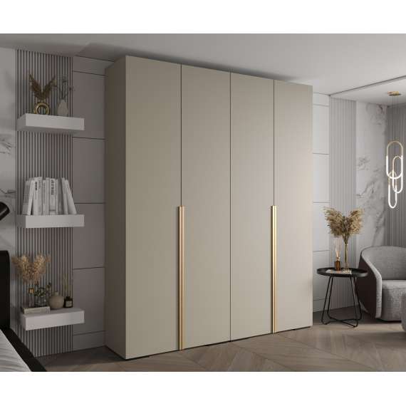 Garderobeskap Inova 1- 200x237 cm - cashmere - 4 dører