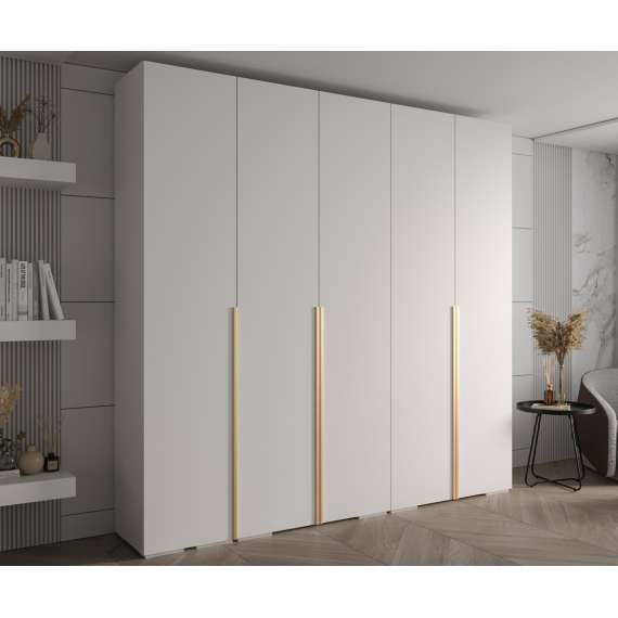 Garderobeskap Inova 1- 250x237 cm - hvit - 5 dører