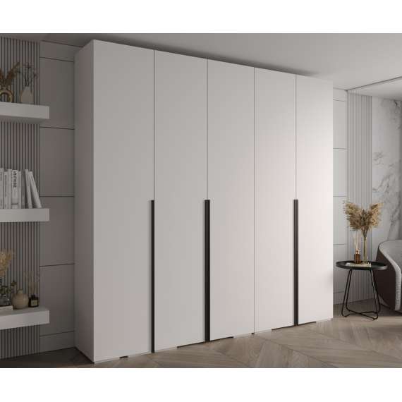 Garderobeskap Inova 1- 250x237 cm - hvit - 5 dører