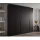 Garderobeskap Inova 1- 250x237 cm - svart matt - 5 dører