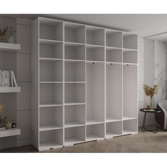 Garderobeskap Inova 1- 250x237 cm - cashmere - 5 dører